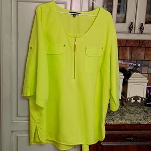 Ellen Tracy Linen Blouse
